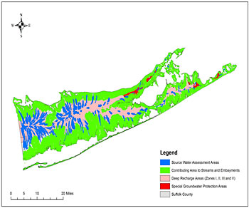 Long Island water map